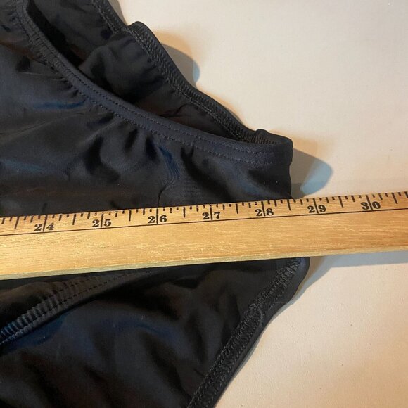 Lands End Women 16 One Piece Swimsuit Slimming Black Stretch Swim Beach Pool - Picture 8 of 9